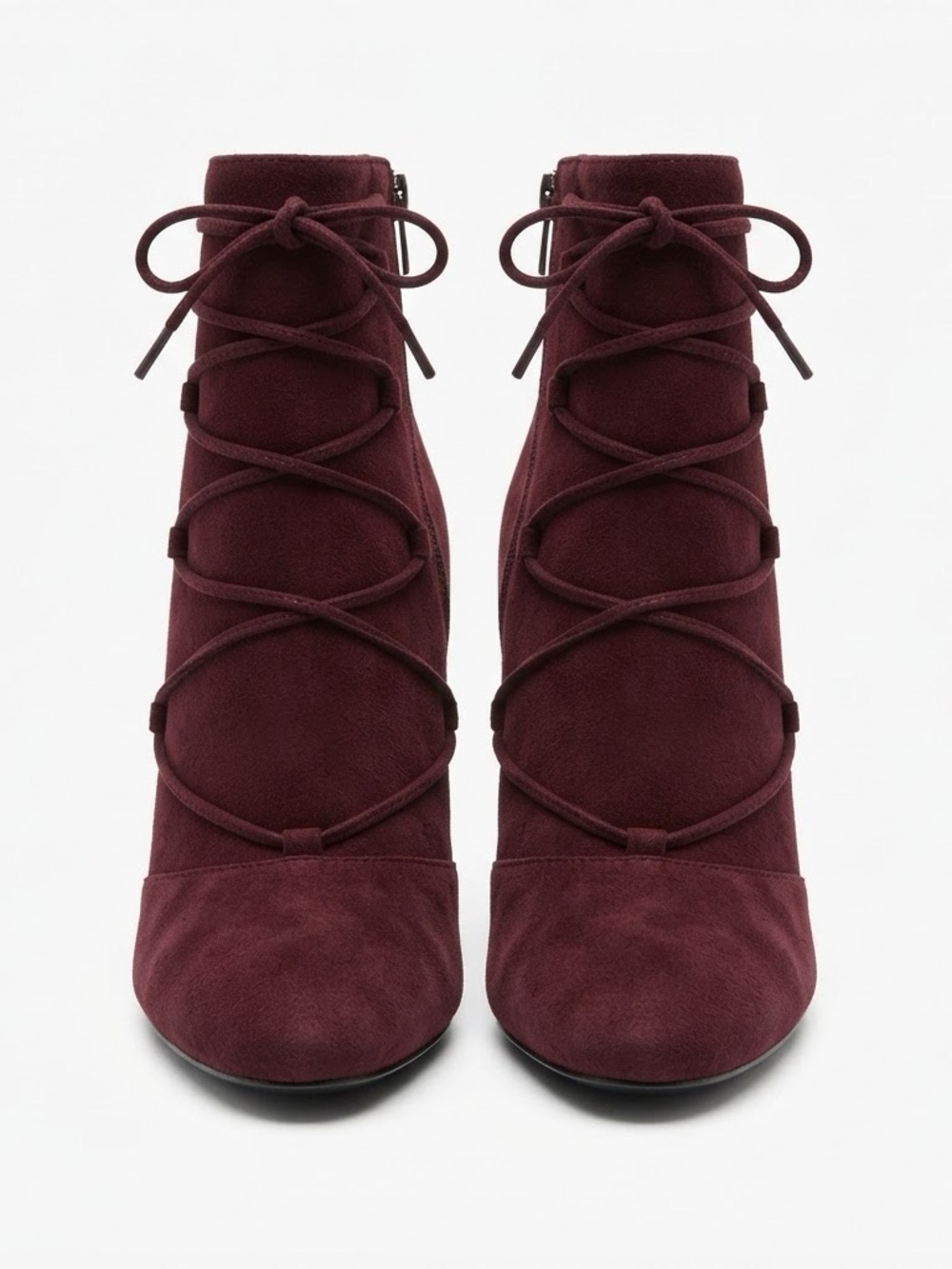 Vince Camuto Bambina Corset Bootie Cabernet Suede SIZE 8
